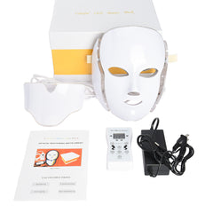 LED Face Mask UK - 7 Colour Light Therapy Device for Wrinkles, Acne & Collagen Boost