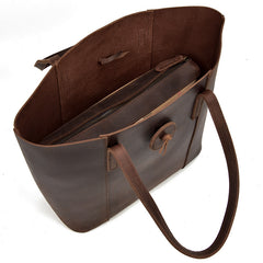 Women Genuine Leather Handbag Crazy Horse Leather Clutch Tote Bags Designer