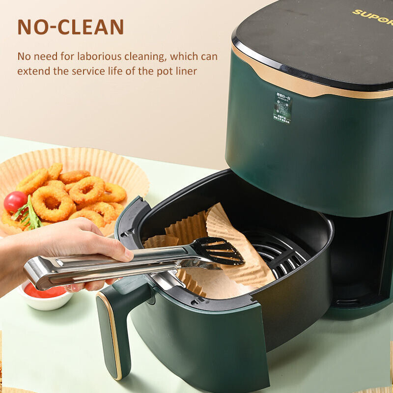 Round Disposable Non-Stick Air Fryer Steamer Paper Liner Parchment Baking
