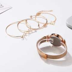 Women Watches Starry Sky Magnet Buckle Bracelet Wrist watch Roman Numeral Simple Clock Gift