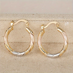 Stylish Round Colorful Simple Bracelet Earrings