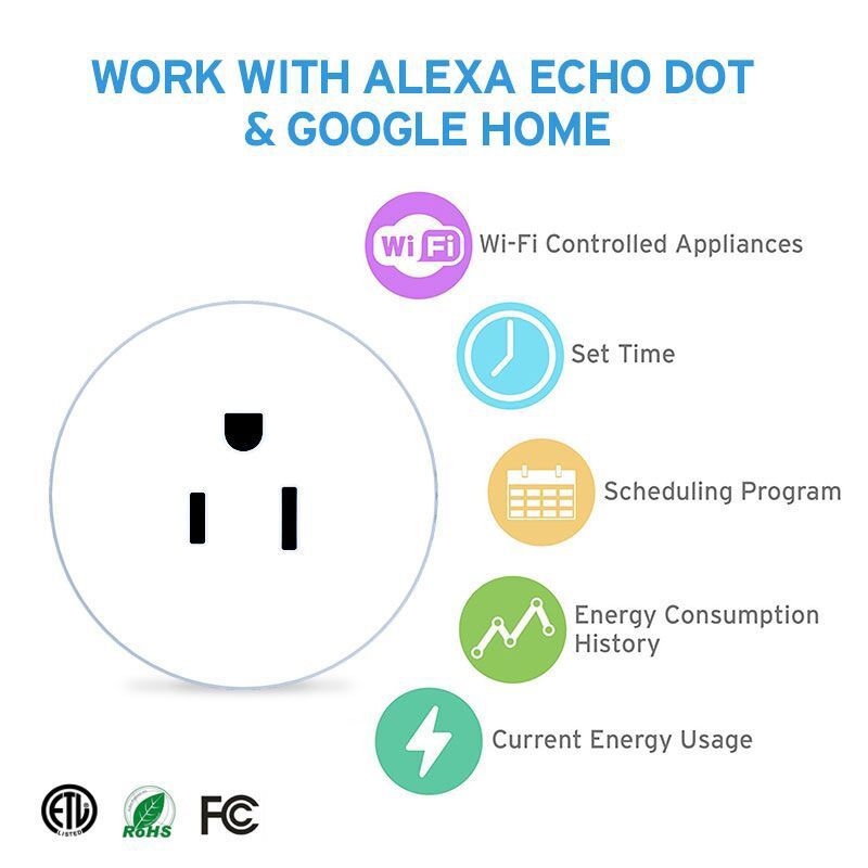 Voice Control Wifi Smart Socket