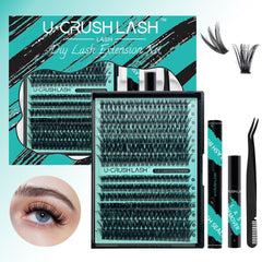 Segmented Self-grafting Single Cluster False Eyelashes Suit