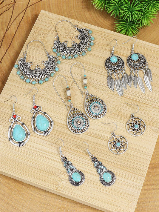 Pendant Round Earrings For Women | Fashion Pendants Earrings Set